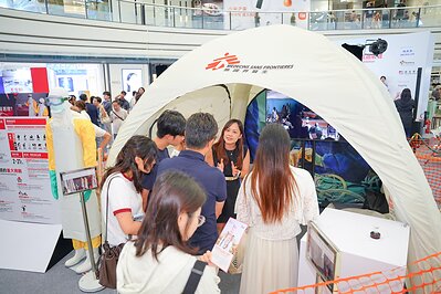 「救援一息」巡迴展覽特設以伊波拉病為主題的展區，讓公眾更了解現時剛果民主共和國爆發的伊波拉疫情。