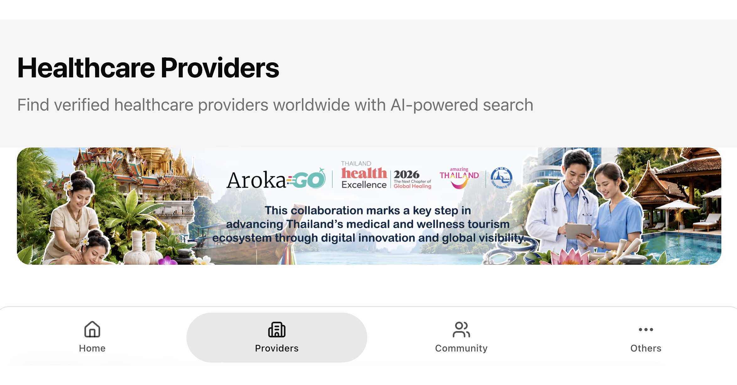 Thailand Health Excellence 2026 Partners with ArokaGO to Connect More Than 285 Thai Healthcare Providers with the Global Medical Tourism Market supported by TAT