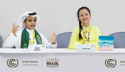 51Talk student representatives deliver speeches in English at the United Nations COP30. 51Talk student representatives deliver speeches in English at the United Nations COP30.