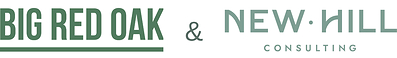 Big Red Oak and New Hill Consulting combined logo