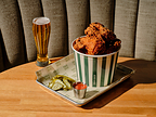 Pickle Brined Fried Chicken. Photo Credit: Shelby Moore