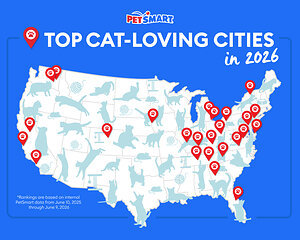 PetSmart Reveals Top 25 Cat-Loving Cities in 2026