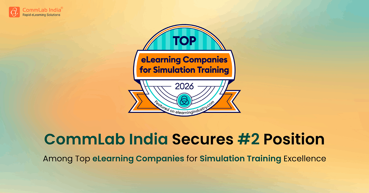 CommLab India Ranks #2 Among the Top eLearning Companies for Simulation Training