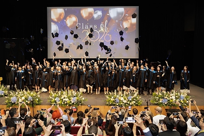 With caps in the air and futures ahead of them, the Class of 2026 celebrates the end of one remarkable chapter and the beginning of another, embodying the spirit of an ambitious education at NLCS (Singapore).