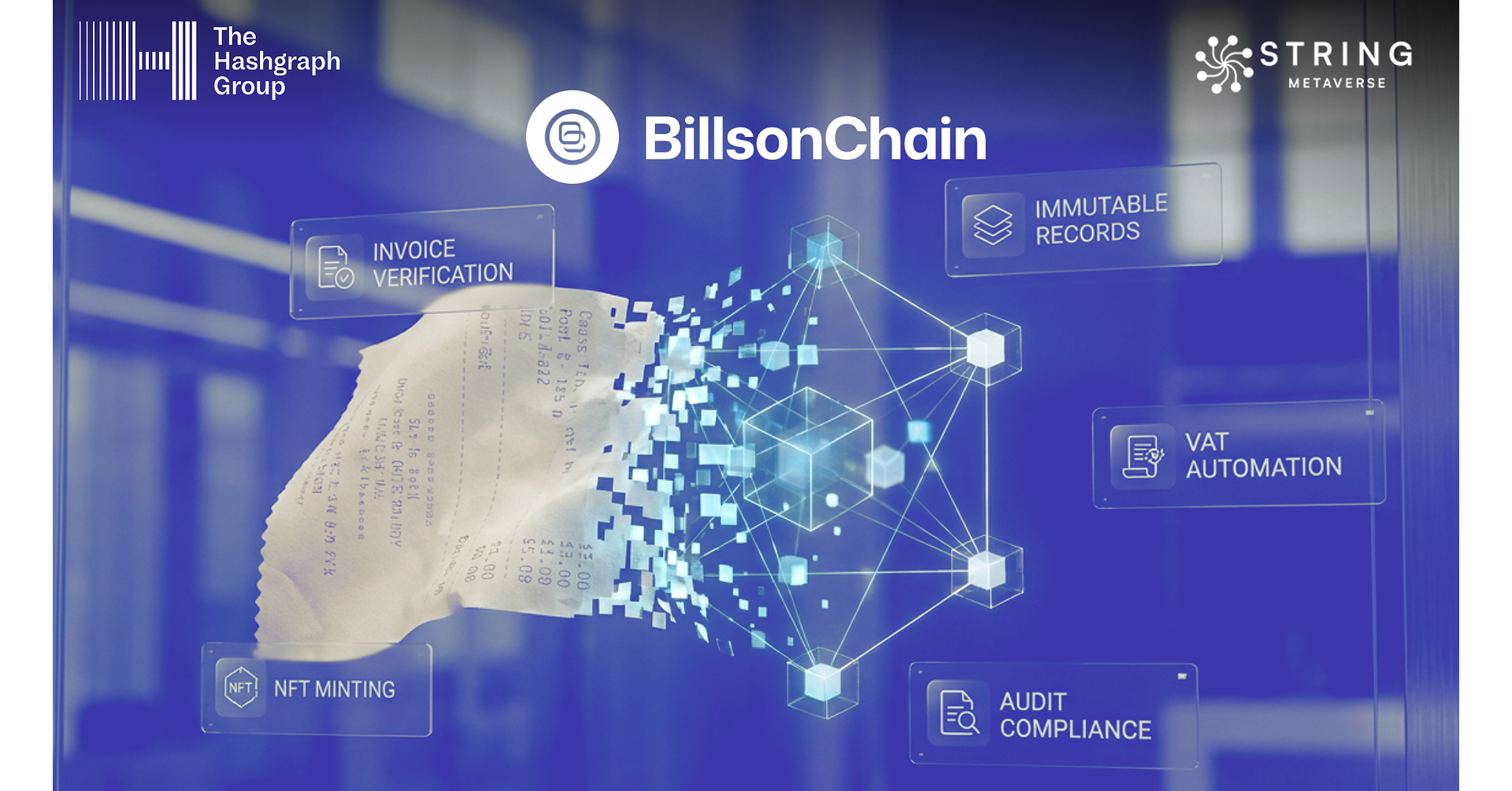 The Hashgraph Group and String Metaverse launch "Bills-On-Chain" Platform on Hedera