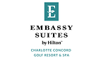 Logo of Embassy Suites by Hilton Charlotte Concord Golf Resort & Spa following the completion of its comprehensive renovation.