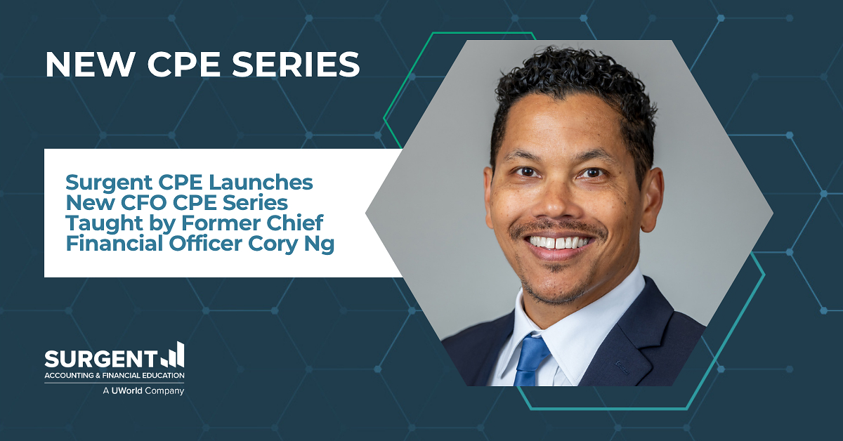 Surgent CPE Launches New CFO CPE Series Taught by Former Chief Financial Officer Cory Ng