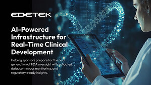 EDETEK to Support the FDA's Real-Time Clinical Trials Initiative with Its R&amp;D Cloud and Sponsor Partnership Program