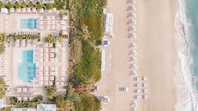 Four Seasons Resort Palm Beach Pool & Beach Aerial