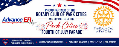 Advance ER proudly partnered with the Rotary Club of Park Cities in support of the annual Park Cities Fourth of July Parade, celebrating community traditions while reaffirming its commitment to providing 24/7 emergency care for local residents.