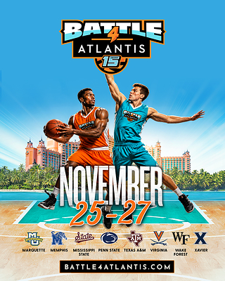 Battle 4 Atlantis Men's Tournament Flyer