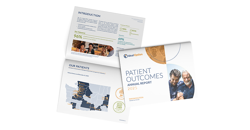 Ideal Option Releases 2025 Patient Outcomes Annual Report, Highlighting Life-Saving Impact Amid Washington State's Ongoing Opioid Crisis