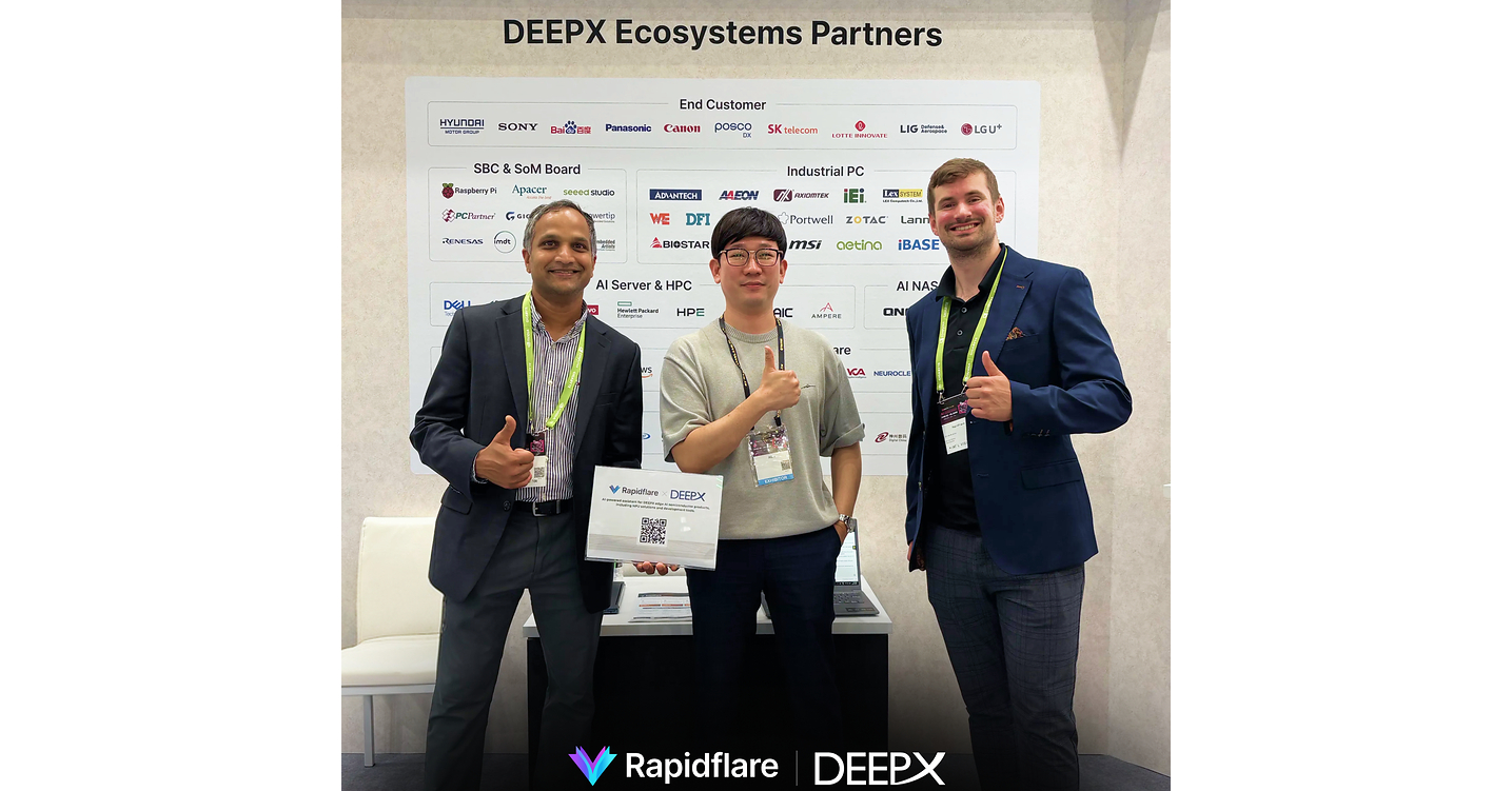 Rapidflare Partners with DEEPX to Drive Technical Intelligence for the Physical AI Ecosystem