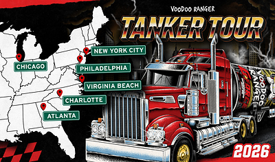 The #1 IPA in the U.S. Unleashes the Voodoo Ranger G-Force Tanker Tour.