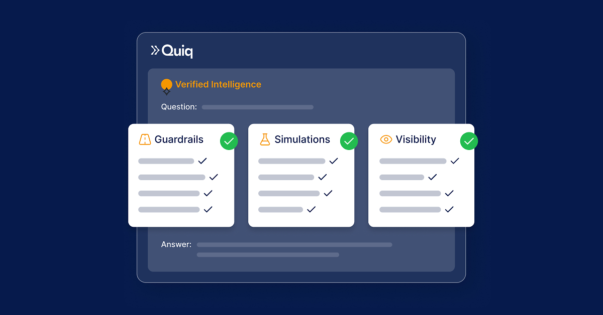 Quiq launches Verified Intelligence to give enterprise brands full control over agentic AI