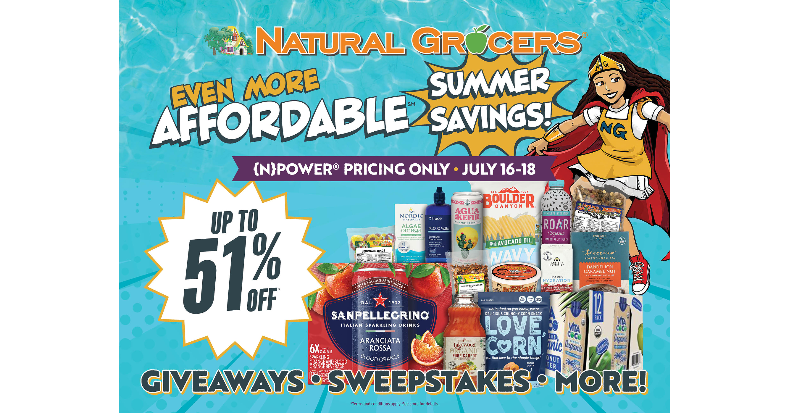 Cool Off With Summer Savings at Natural Grocers®, July 16-18, 2026