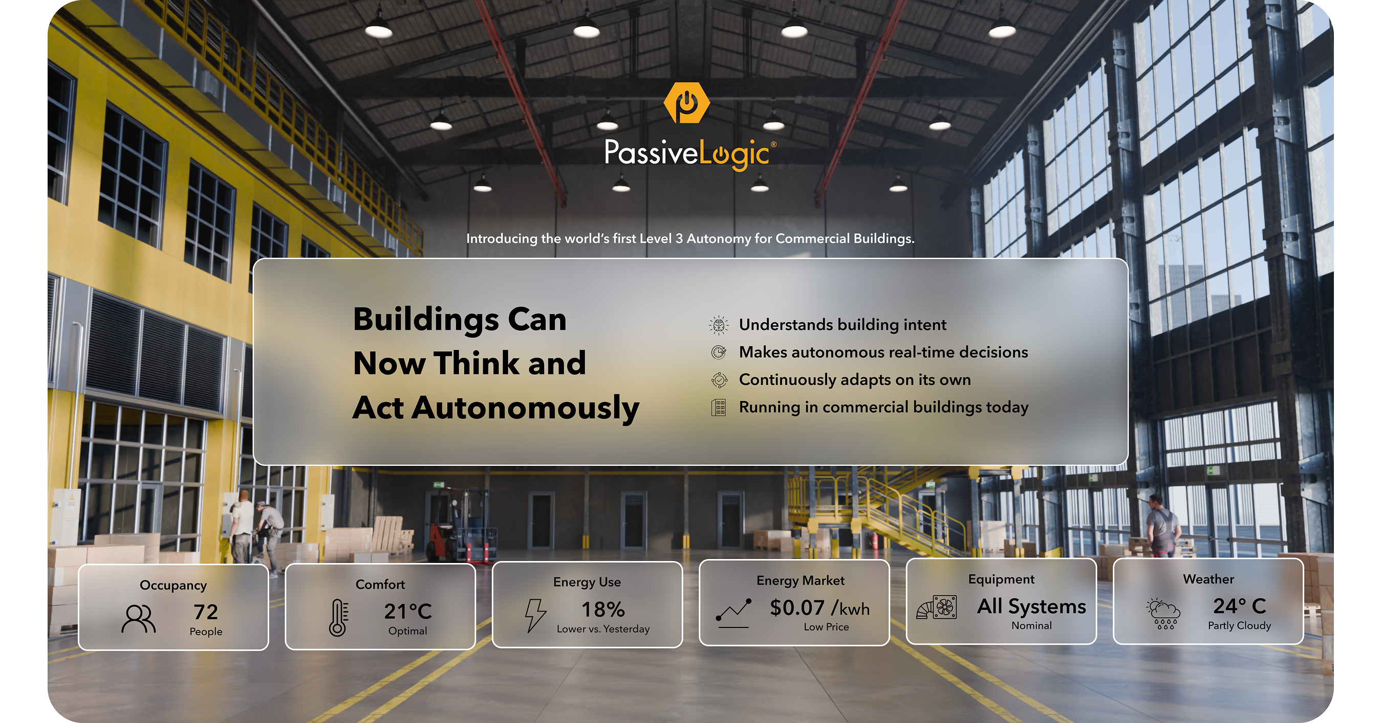 PassiveLogic presenta la primera autonomía generativa del mundo para edificios e infraestructura industrial