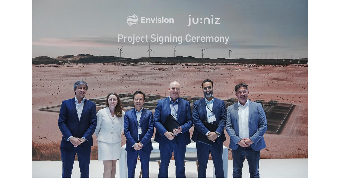 Envision Energy und ju:niz Energy realisieren erste Gen-8-BESS-Projekte und versorgen Deutschlands zukünftige Energiesysteme mit Strom