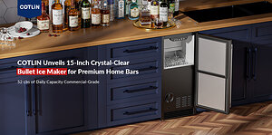 COTLIN Unveils a New Standard in 15-Inch Built-In Ice Maker Delivering Crystal-Clear Bullet Ice for Premium Home Bar Experiences