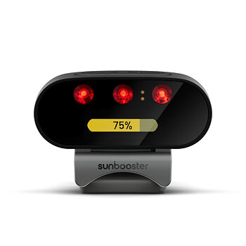 SunBooster delivers a healthy dose of near-infrared light - the essential part of sunlight absent in indoor light - to users over two to four hours while they work, study, game or browse the internet.