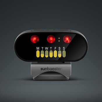 SunBooster tracking weekly near-infrared (NIR) light dosage