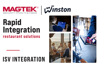 MagTek Accelerates Restaurant POS Innovation with Rapid Integration for Winston POS Delivering POS Dealers a Streamlined Solution