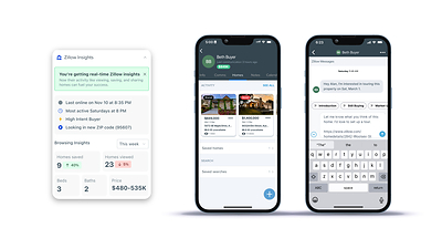 My Agent is a collaboration tool that brings agents into the shopper's Zillow experience. When a consumer accepts an invitation to My Agent, agents get real-time insight into what that shopper is browsing, saving and searching in their area.