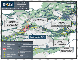 Figure 1. Project location and regional geology