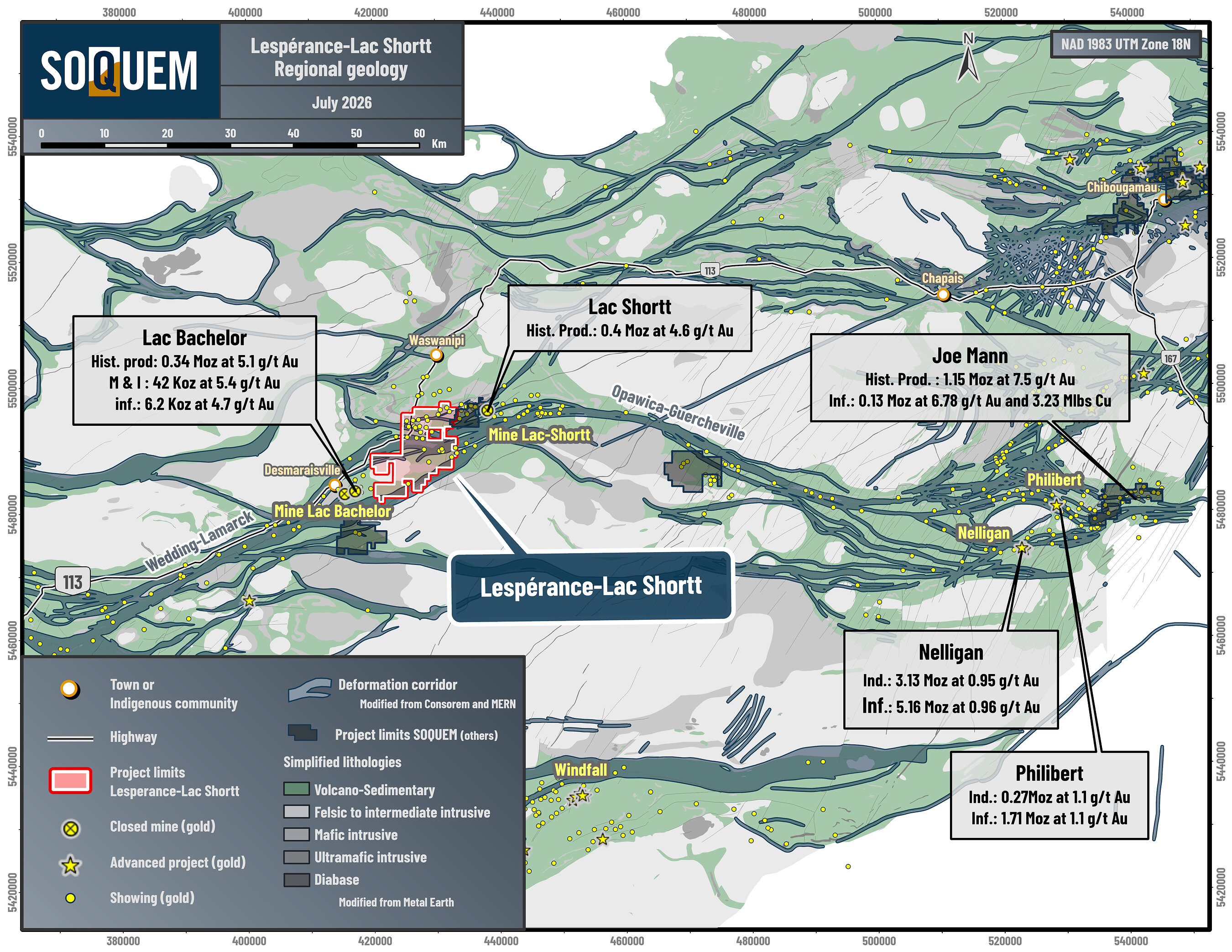 Figure 1. Project location and regional geology