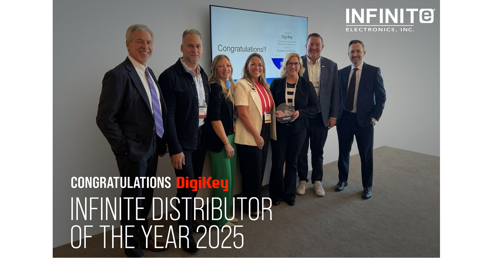 Infinite Electronics Names DigiKey Distributor of the Year
