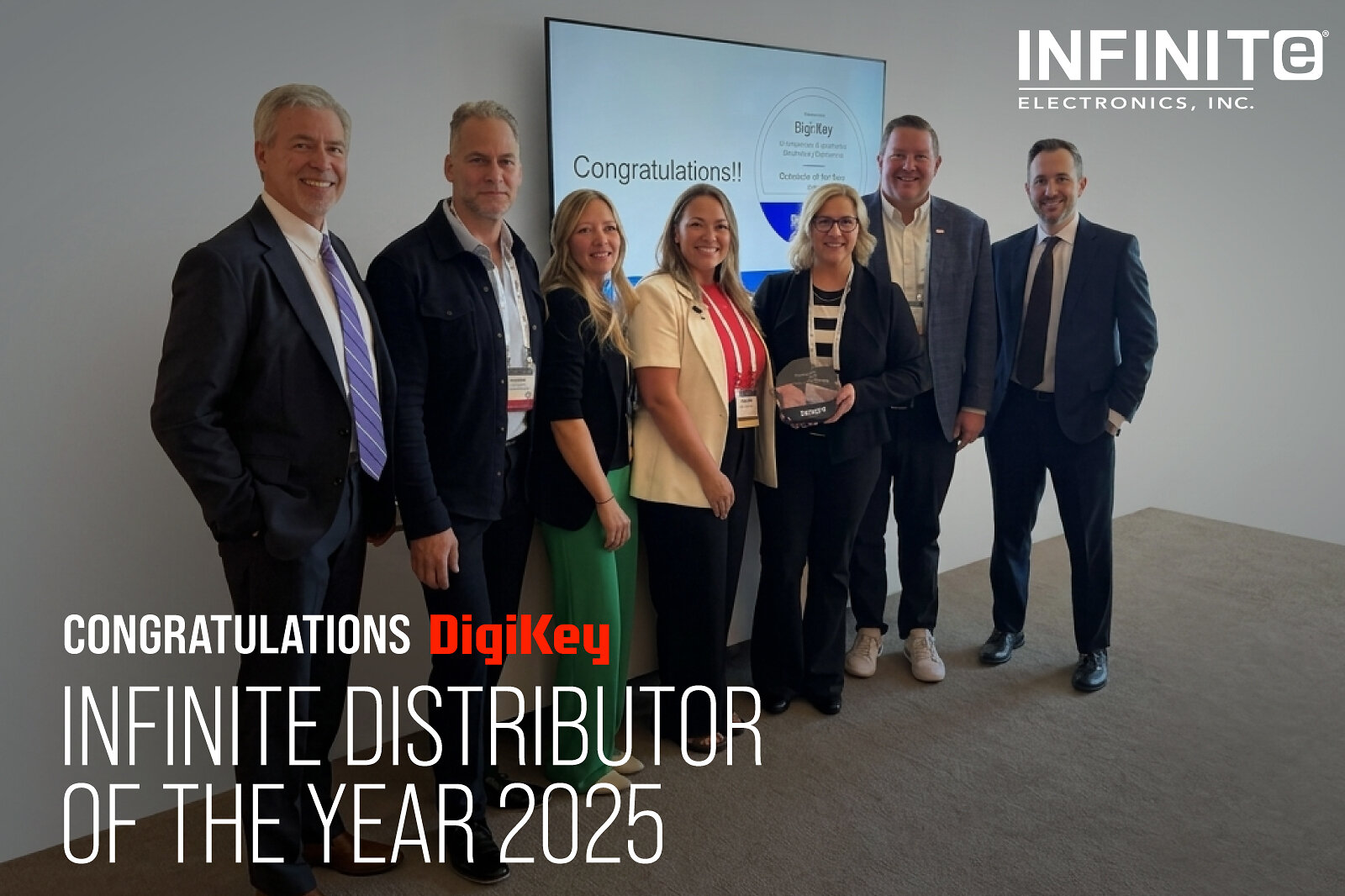 Infinite Electronics Names DigiKey Distributor of the Year