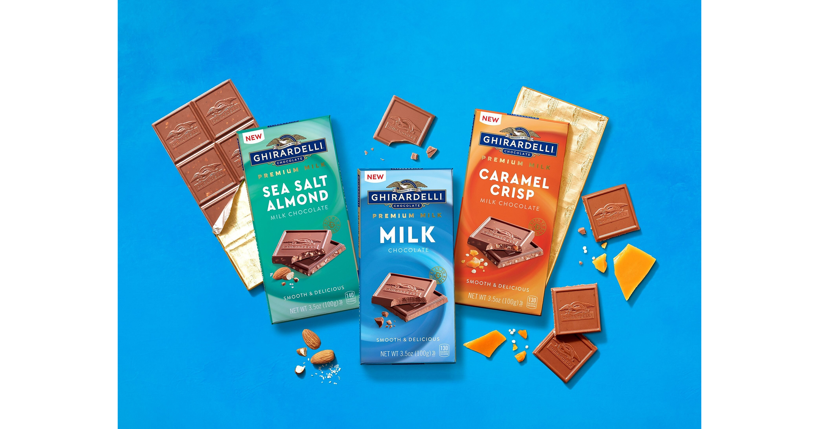 Ghirardelli® Introduces New Premium Milk Chocolate Bars, Reimagining a Candy Aisle Classic