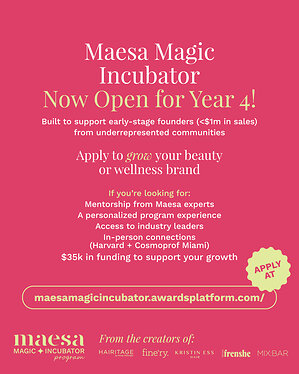 MAESA OPENS APPLICATIONS FOR THE 'MAESA MAGIC INCUBATOR' CLASS OF 2027