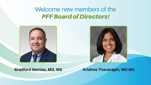 Dr. Bradford Bemiss of Northwestern Medicine and Dr. Krishna Thavarajah of Henry Ford Hospital have joined the PFF Board of Directors