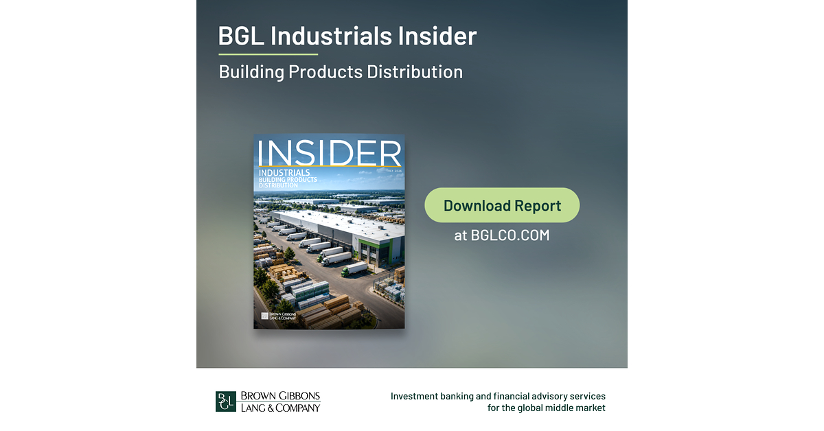Building Products Distribution M&A Gains Momentum as Buyers Pursue Scale