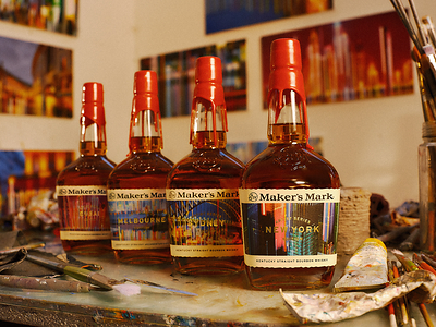 Maker's Mark Artist Series City Edition limited-edition bottles Maker's Mark Artist Series City Edition limited-edition bottles