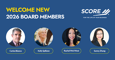 SCORE welcomes four new board members to advance small business success; new directors bring expertise in finance, technology, and AI.
