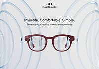 Nuance Audio glasses available in two frame styles and three colours.