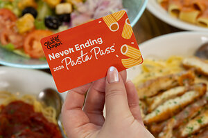 Olive Garden Announces the Return of its Iconic Never-Ending Pasta Pass