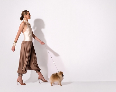 Pomeranian Migo and Model