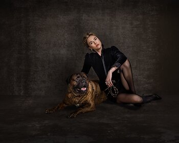 Bullmastiff Ryder and Model