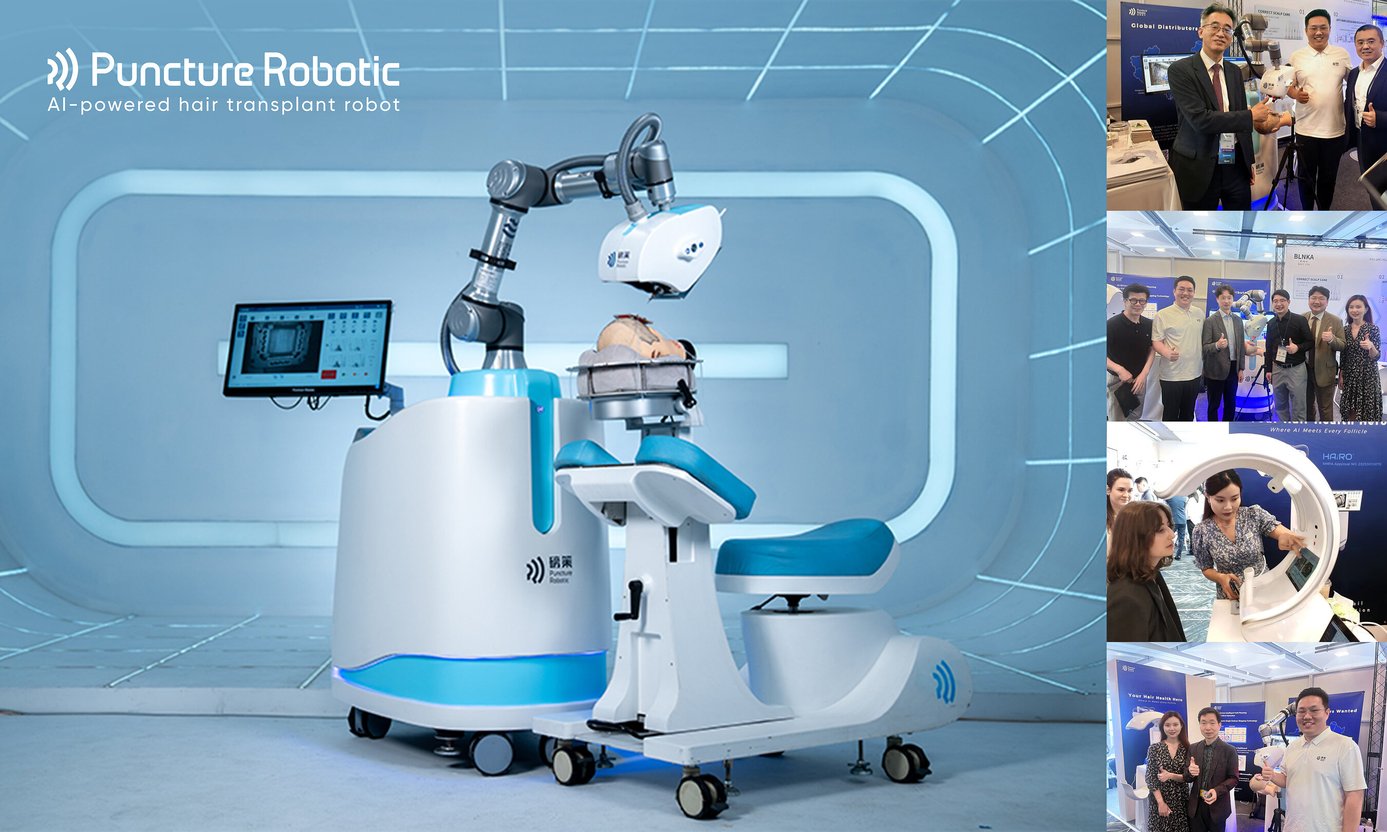 Puncture Robotic stellt KI-gestützte Haartransplantationsroboter vor