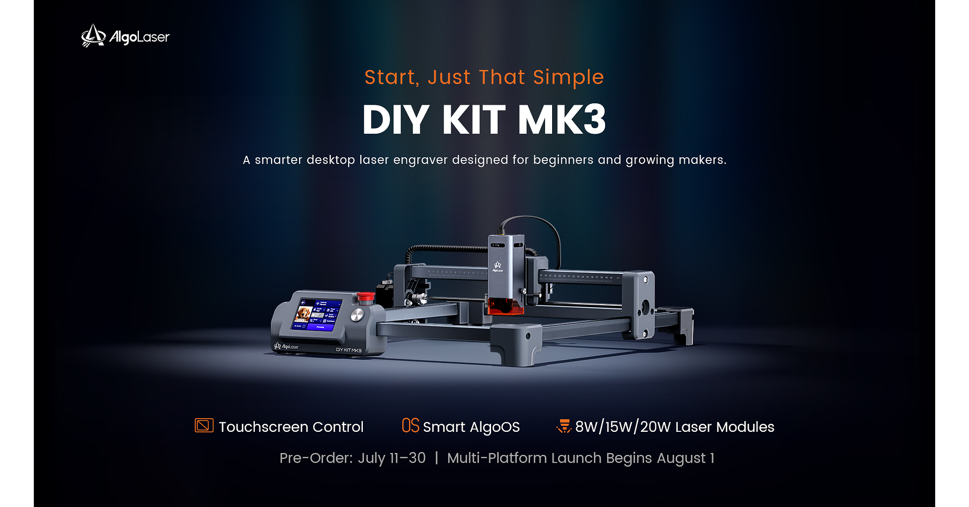 AlgoLaser Launches DIY KIT MK3: Start, Just That Simple--A Smarter Way to Laser Engrave AlgoLaser Launches DIY KIT MK3: Start, Just That Simple--A Smarter Way to Laser Engrave