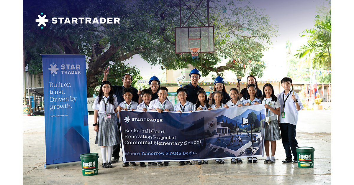 STARTRADER Breaks Ground on Basketball Court Revamp Benefiting around 20,000 Students in Davao City, Philippines