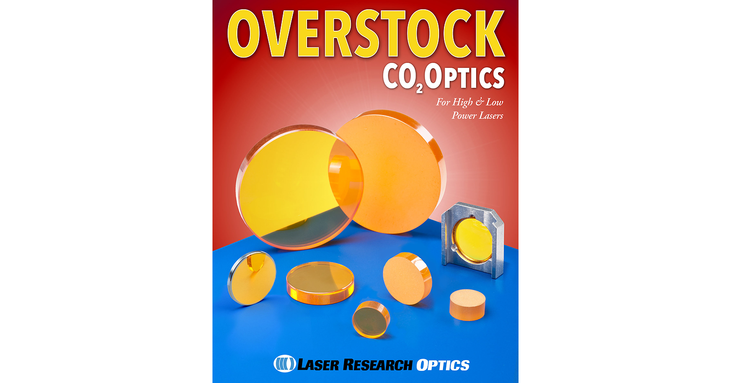 OVERSTOCK CO2 OPTICS FOR HIGH & LOW POWER LASERS
