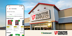 Instacart and Tractor Supply Partner to Deliver Pet Supplies, Farm Essentials, and Everything in Between for Life Outside