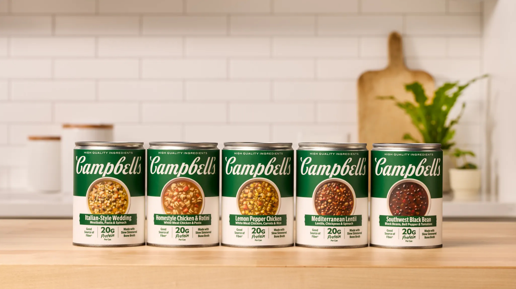 Campbell's® Cooks Up New Soup Lineup with 20g of Protein Per Can