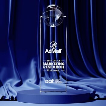 AdMall Best Use of Marketing Research 2026 trophy