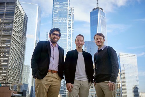 Hadrius founders Som Mohapatra, Thomas Stewart, and Allen Calderwood