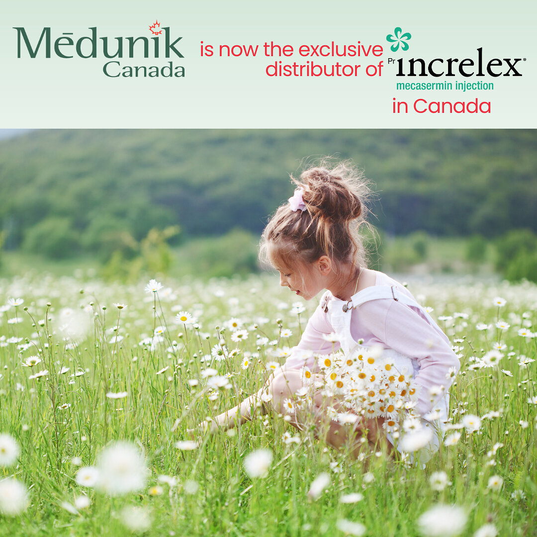 Médunik Canada becomes exclusive distributor of INCRELEX® in Canada, strengthening support for children with a rare growth disorder